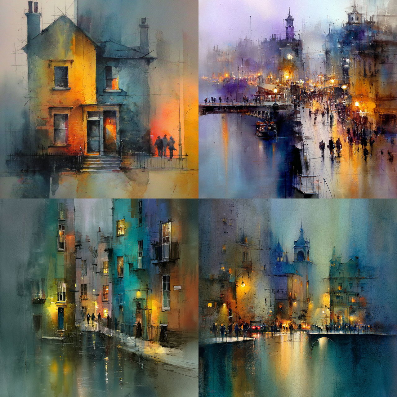 John Lovett style, Midjourney V7, render 1 of 4