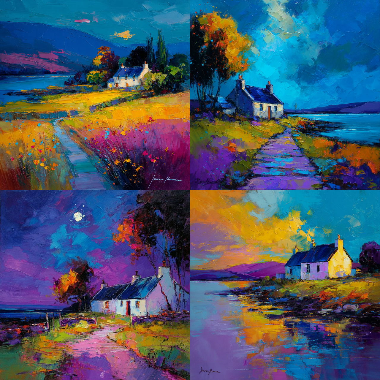 John Lowrie Morrison style, Midjourney V7, render 1 of 4