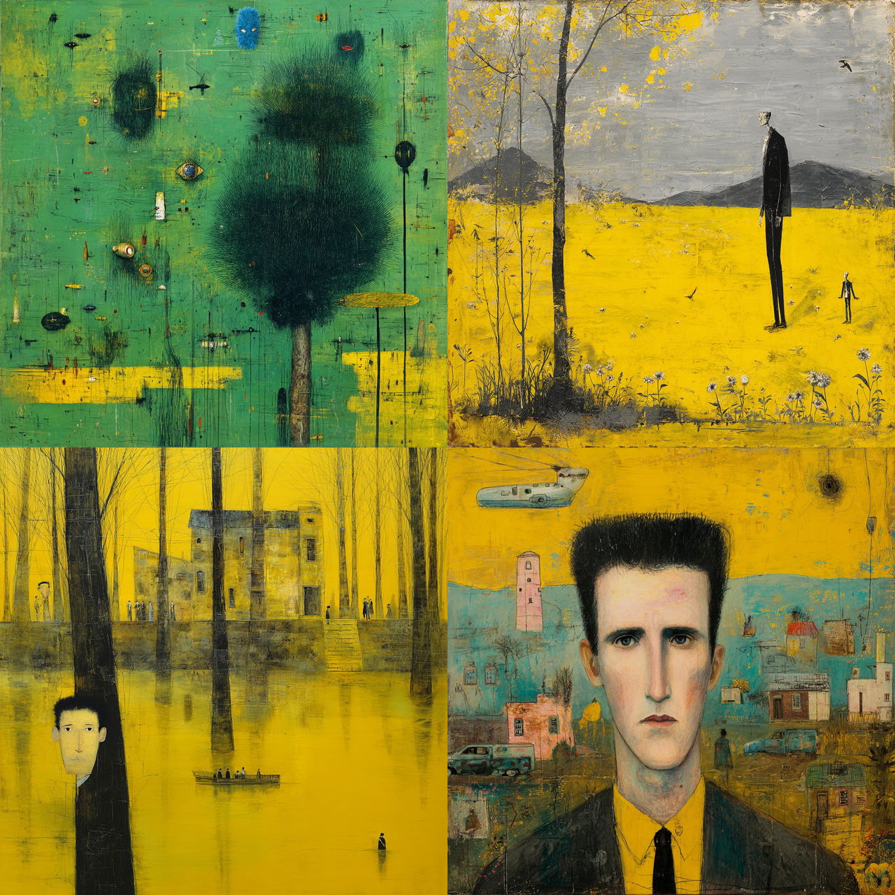 John Lurie style, Midjourney V7, render 1 of 4