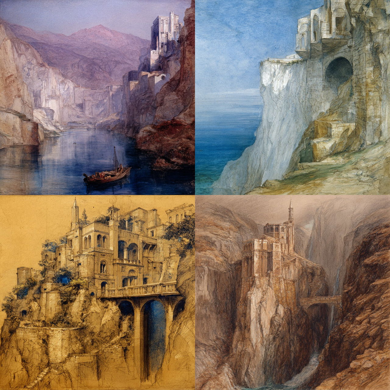 John Ruskin style, Midjourney V7, render 1 of 4