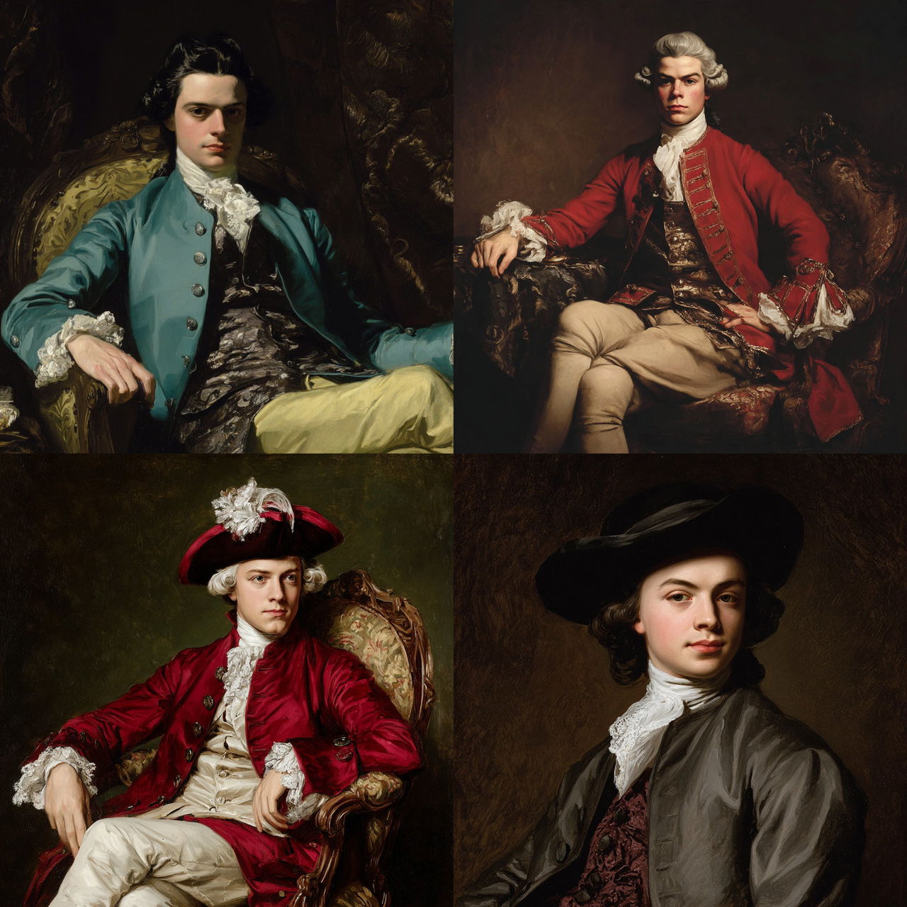 John Singleton Copley style, Midjourney V7, render 1 of 4
