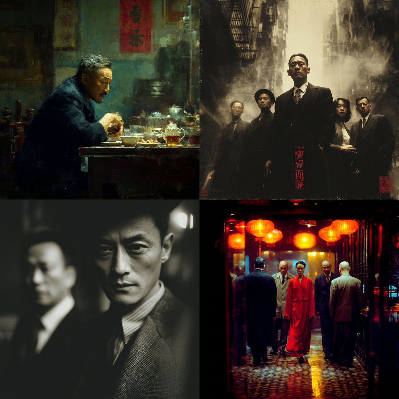 Johnnie To style, Midjourney V7, render 1 of 4