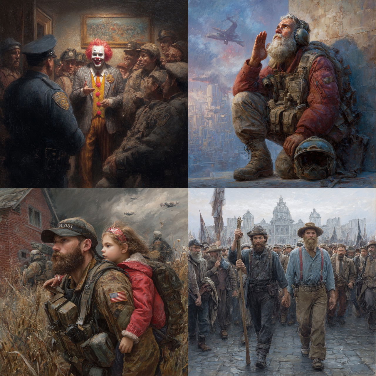 Jon McNaughton style, Midjourney V7, render 1 of 4
