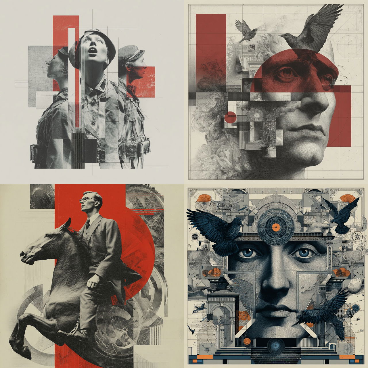 Jonathan Barnbrook style, Midjourney V7, render 1 of 4