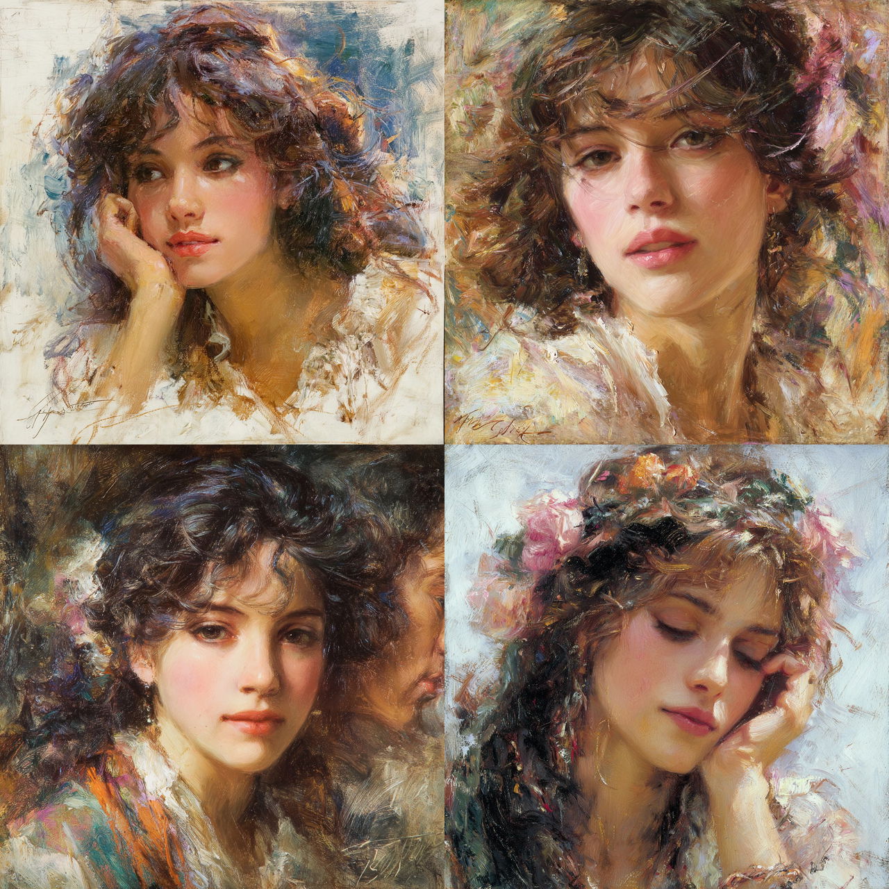 Jose Royo style, Midjourney V7, render 1 of 4