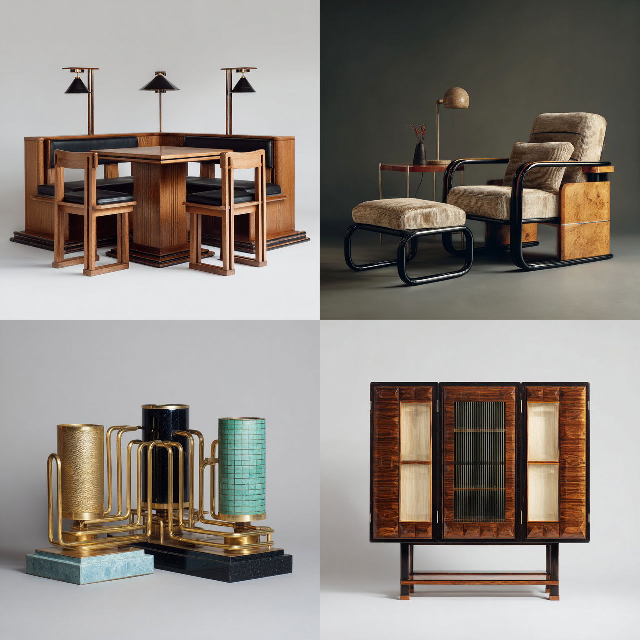 Josef Hoffmann style, Midjourney V7, render 1 of 4