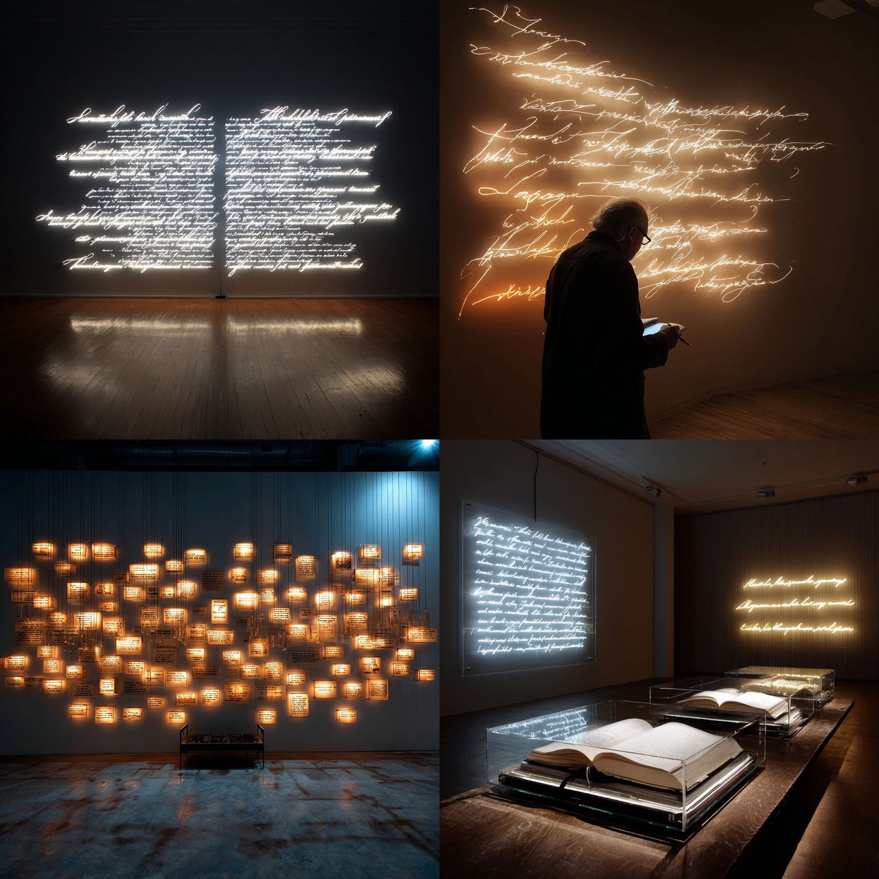 Joseph Kosuth style, Midjourney V7, render 1 of 4