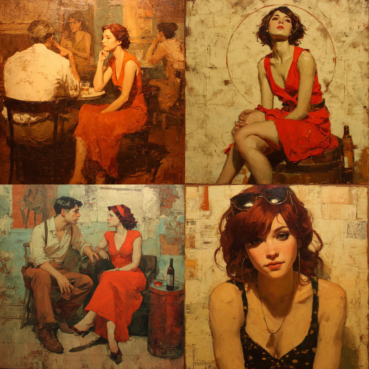 Joseph Lorusso style, Midjourney V7, render 1 of 4