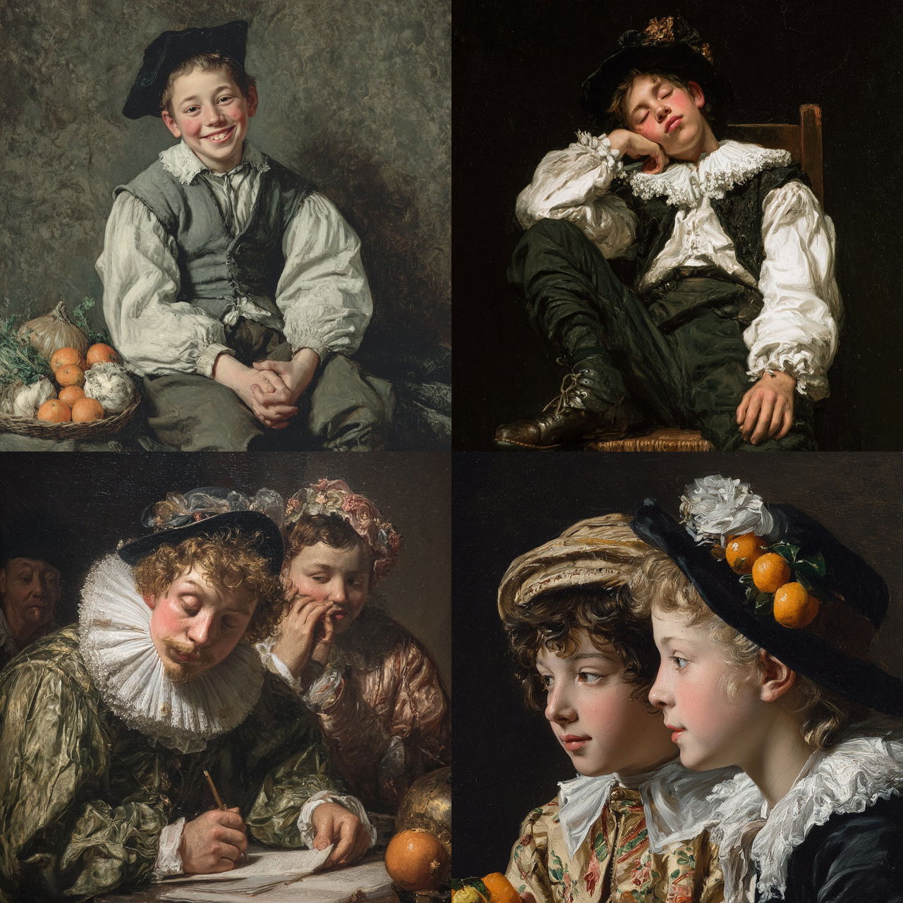 Judith Leyster style, Midjourney V7, render 1 of 4