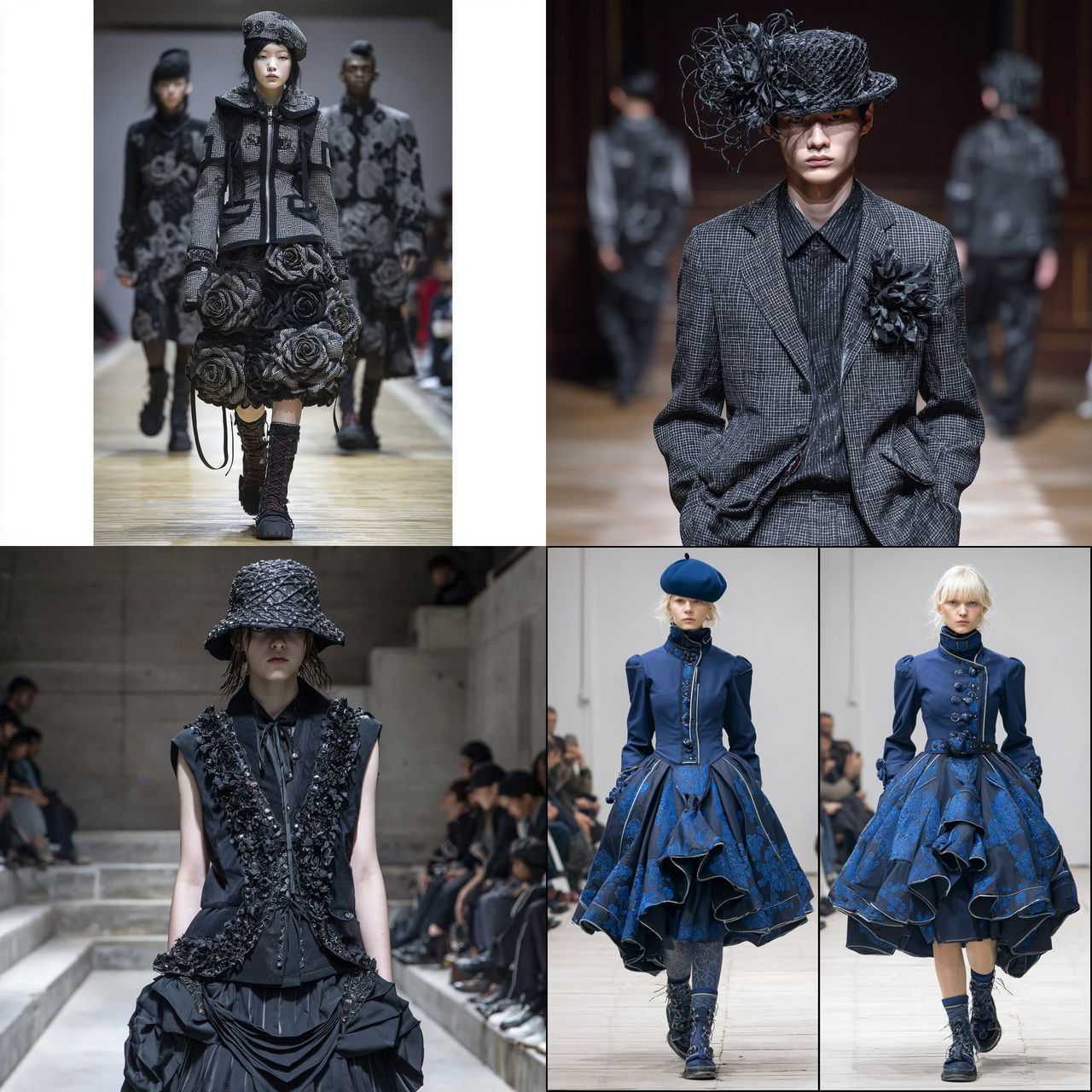 Junya Watanabe style, Midjourney V7, render 1 of 4