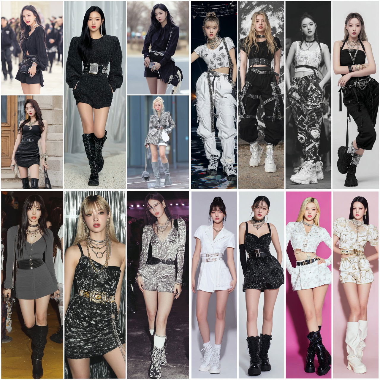 K-pop fashion style, Midjourney V7, render 1 of 4