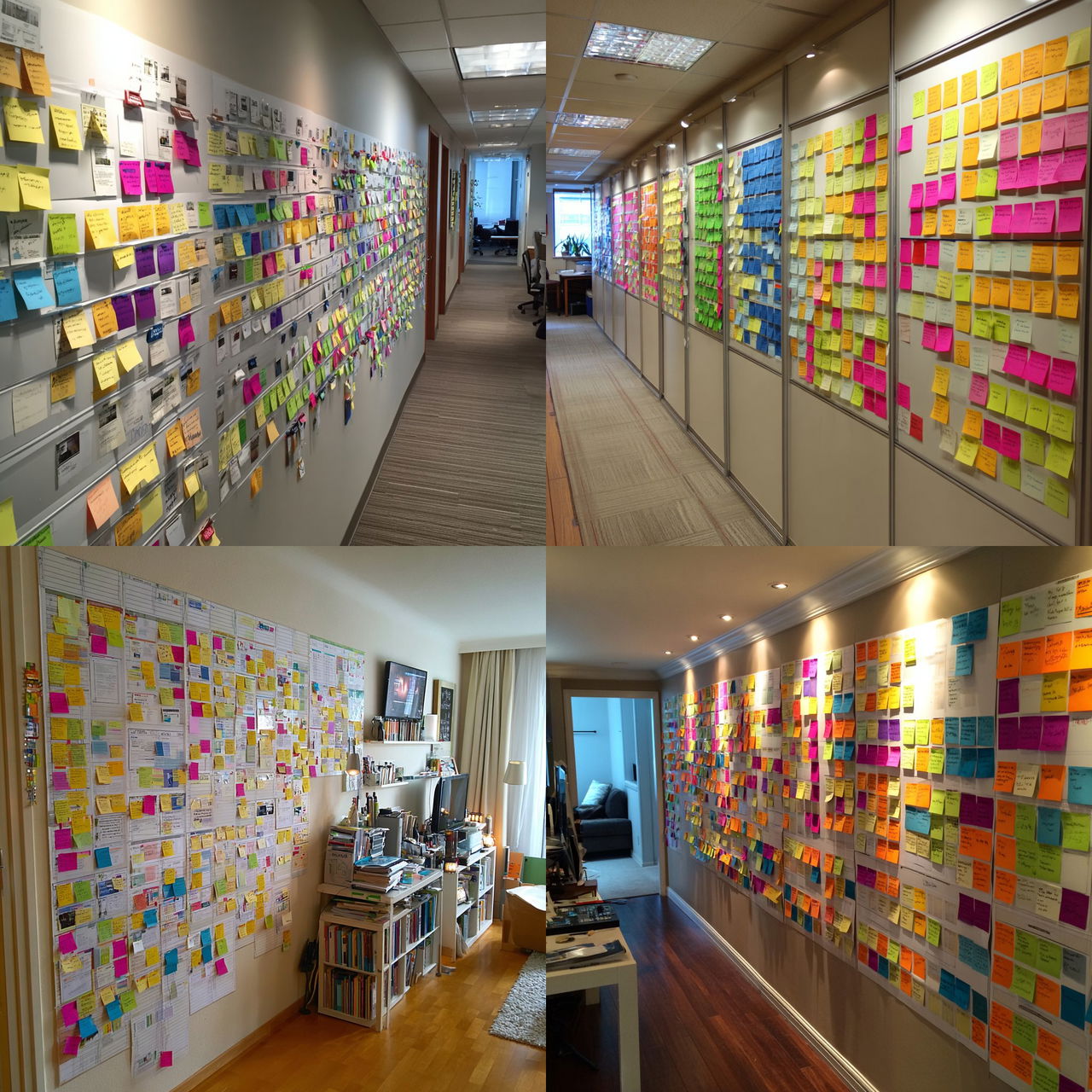 Kanban wall style, Midjourney V7, render 1 of 4