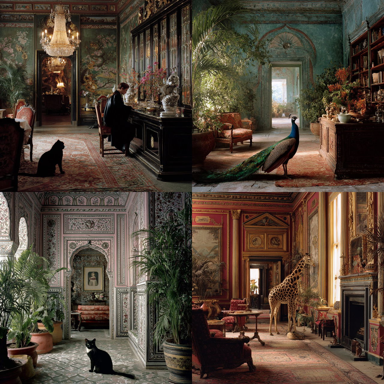 Karen Knorr style, Midjourney V7, render 1 of 4