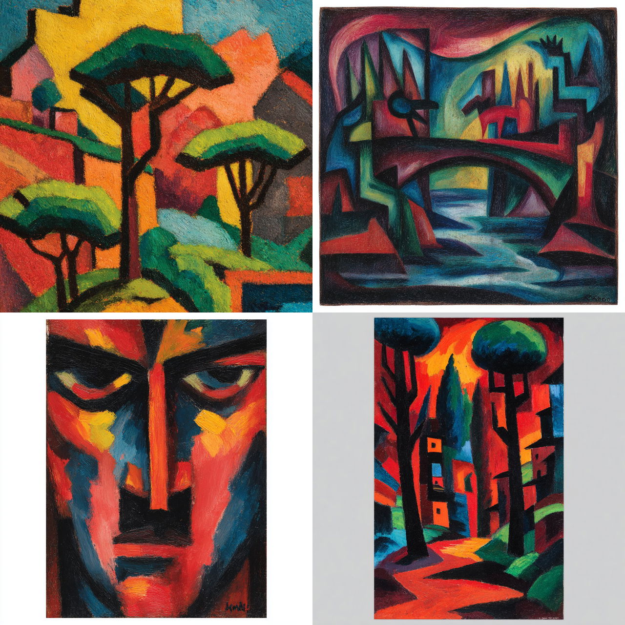 Karl Schmidt-Rottluff style, Midjourney V7, render 1 of 4