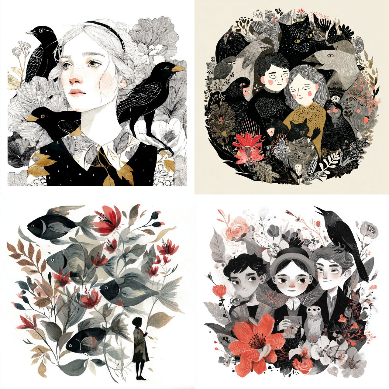Katy Smail style, Midjourney V7, render 1 of 4