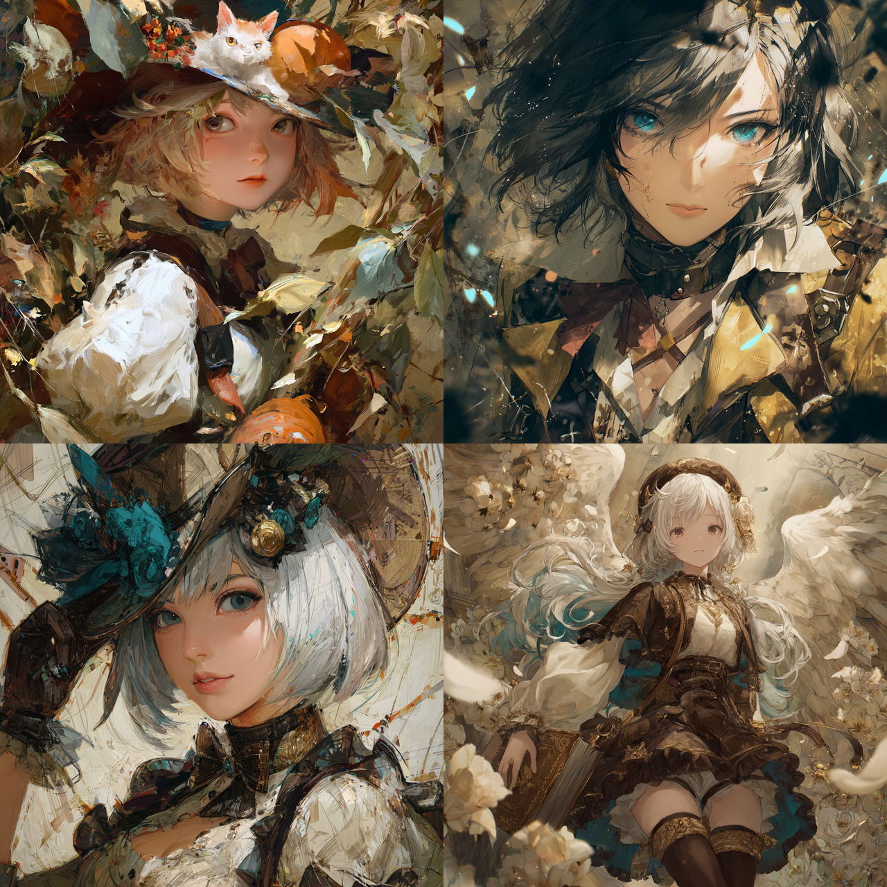 Kawacy style, Midjourney V7, render 1 of 4