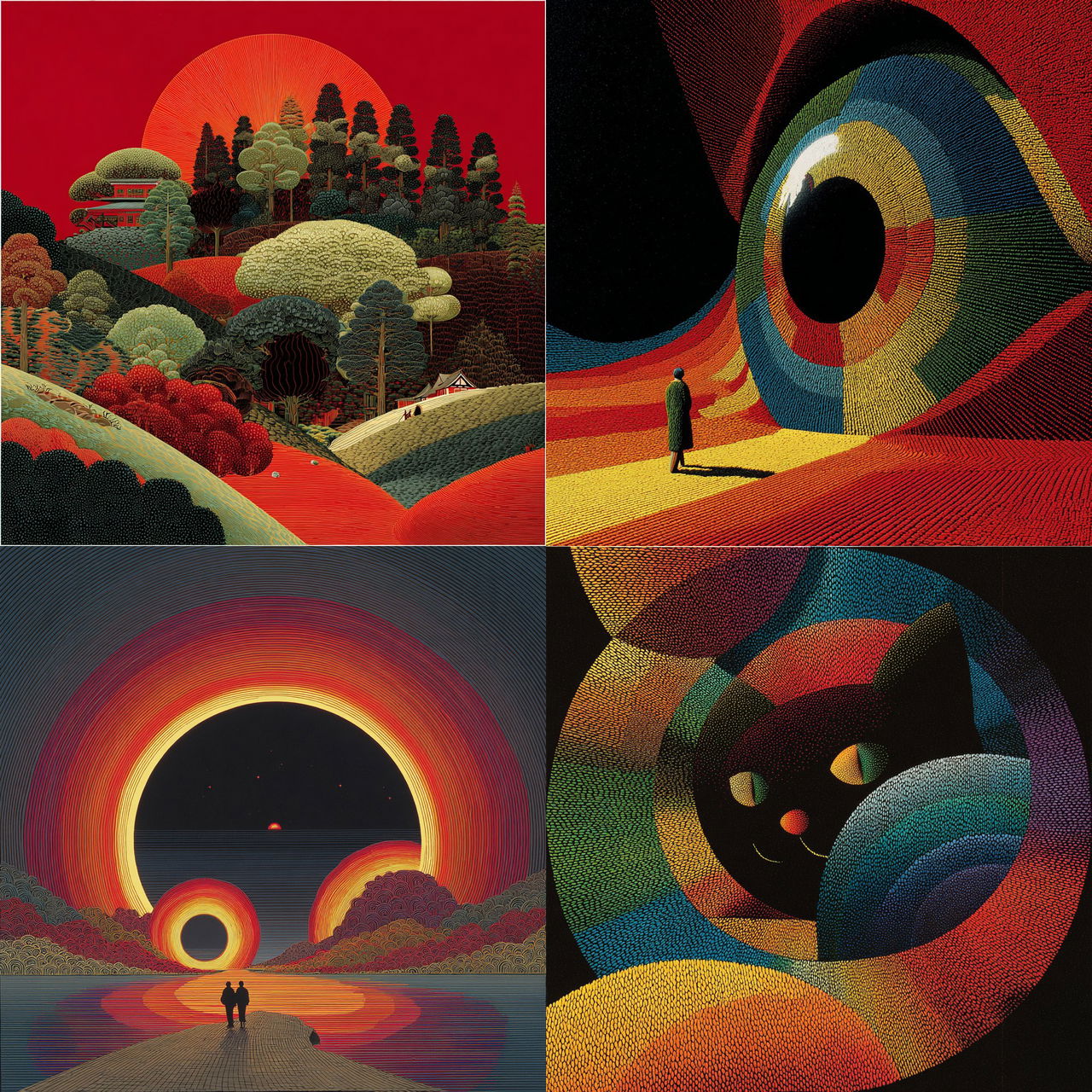 Kazumasa Nagai style, Midjourney V7, render 1 of 4