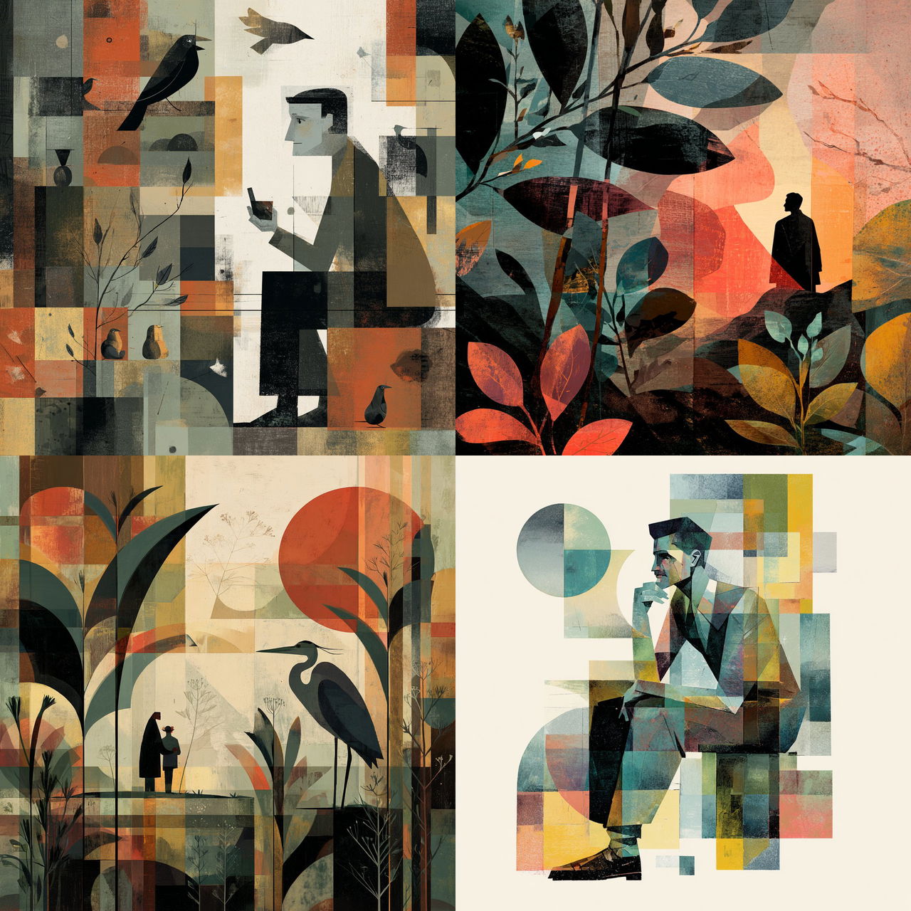 Keith Negley style, Midjourney V7, render 1 of 4
