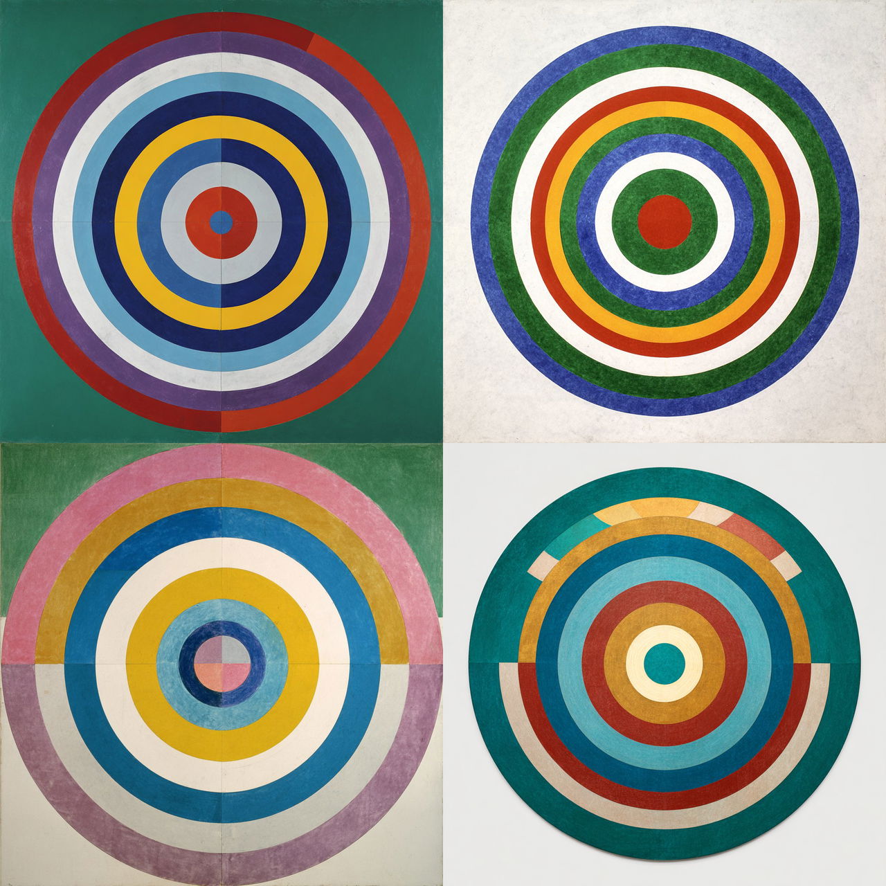 Kenneth Noland style, Midjourney V7, render 1 of 4