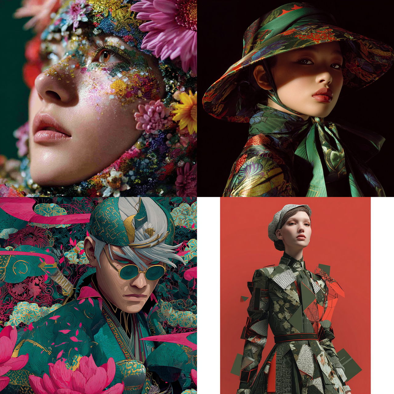 Kenzo style, Midjourney V7, render 1 of 4