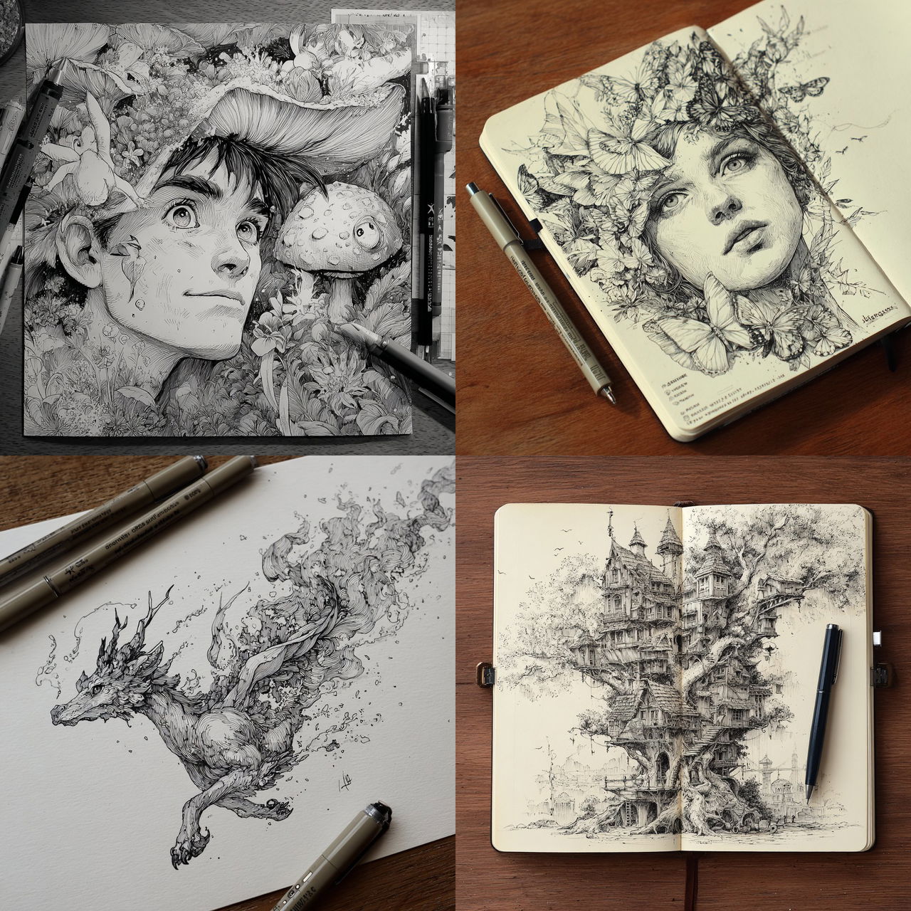Kerby Rosanes style, Midjourney V7, render 1 of 4