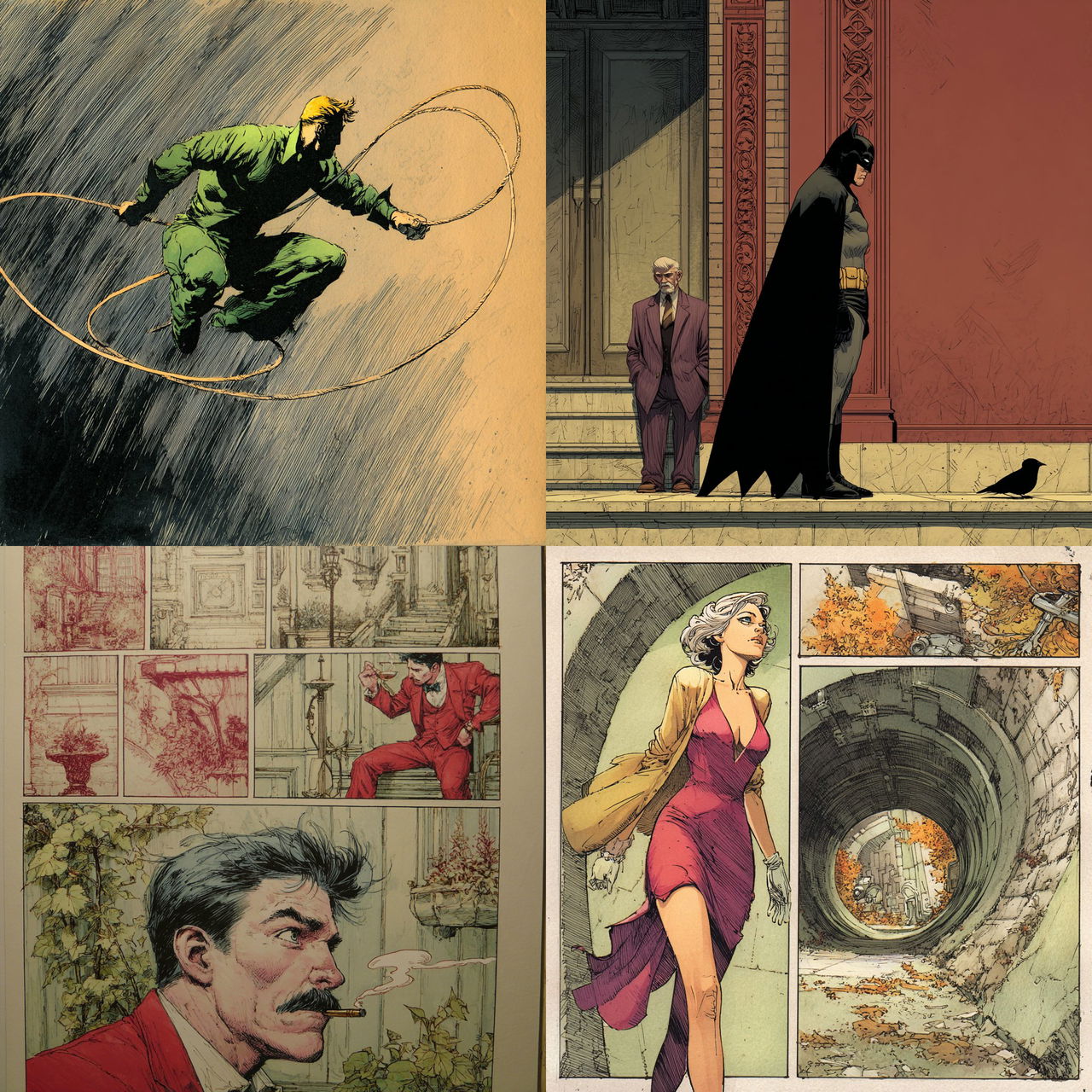 Kevin Nowlan style, Midjourney V7, render 1 of 4