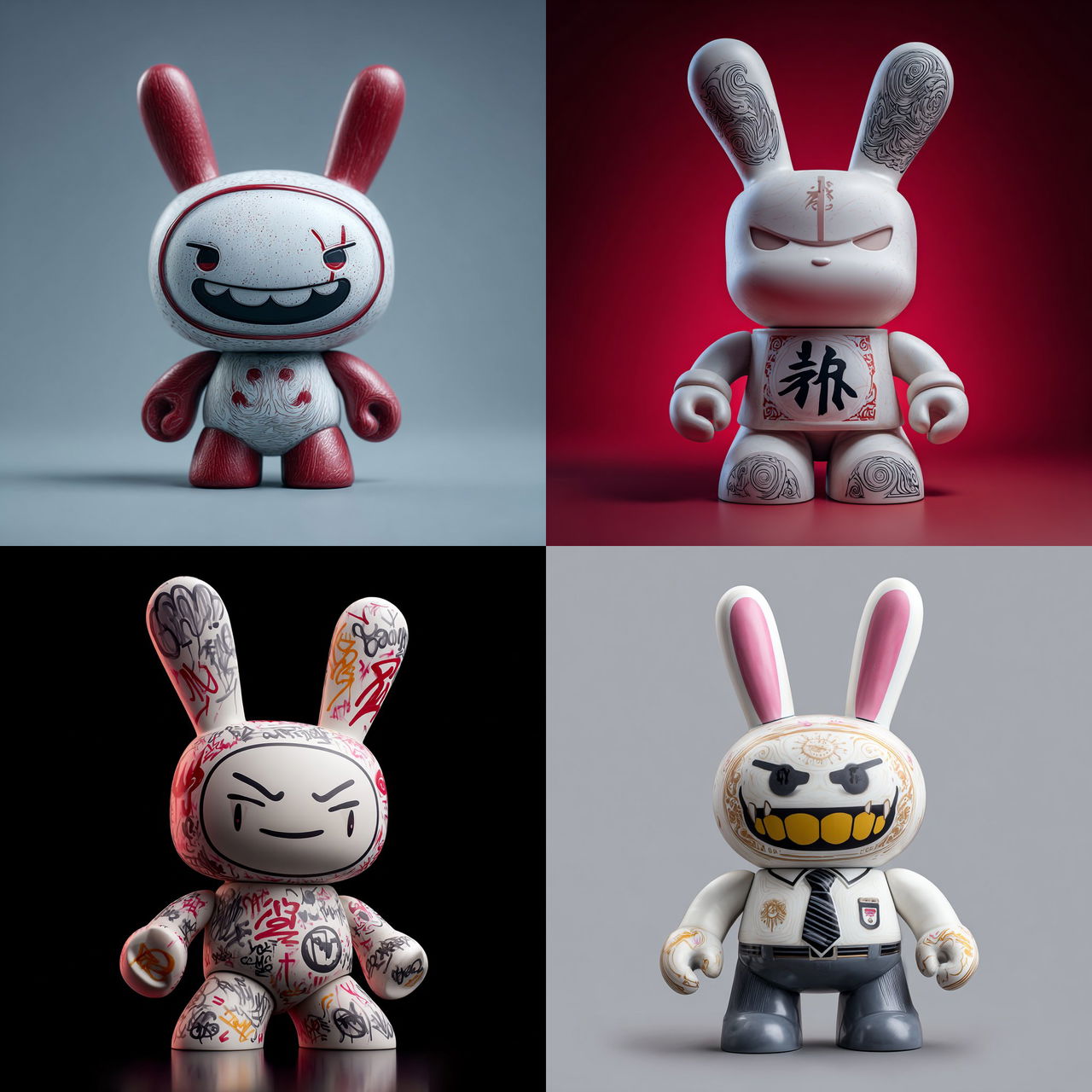 Kidrobot style, Midjourney V7, render 1 of 4