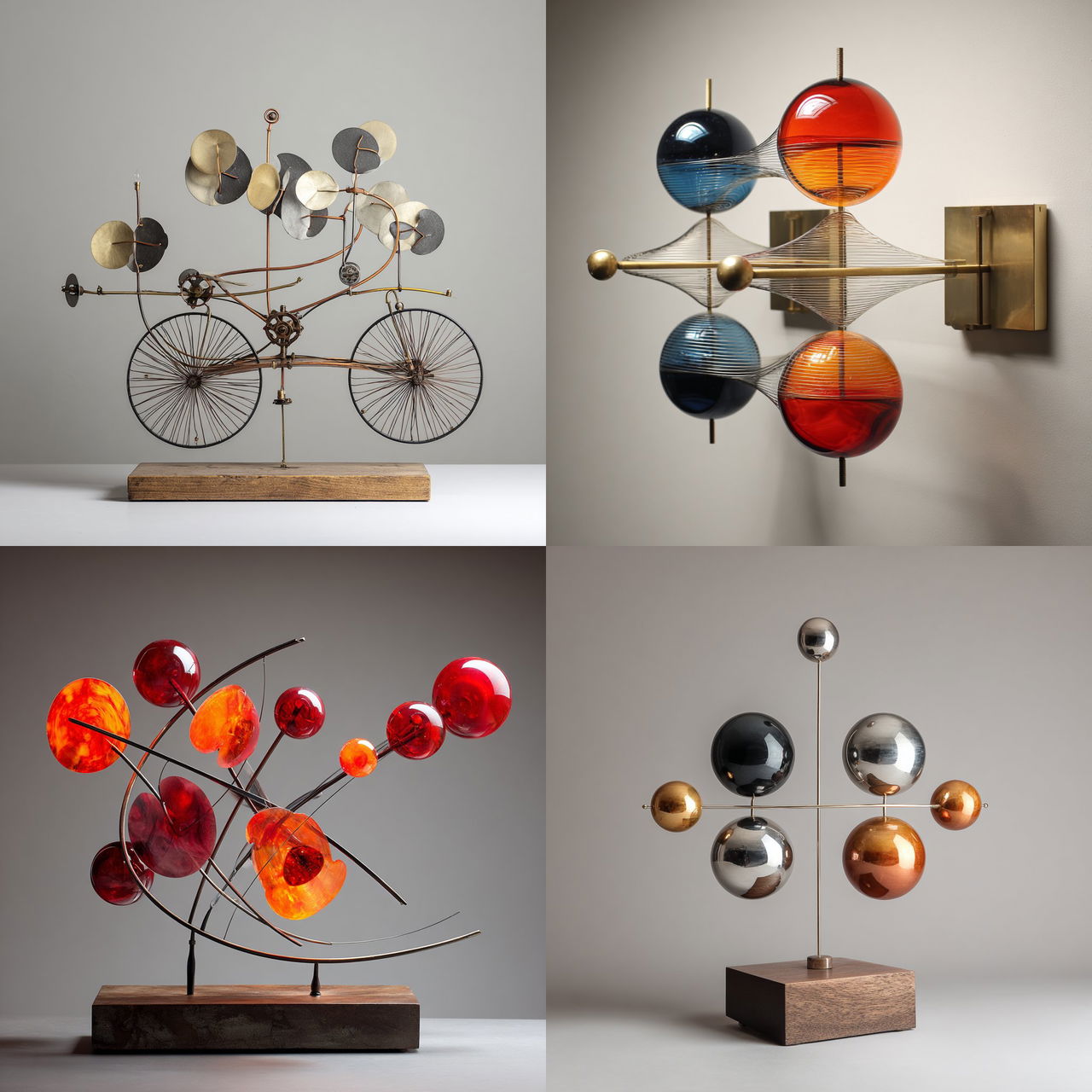 Kinetic art style, Midjourney V7, render 1 of 4