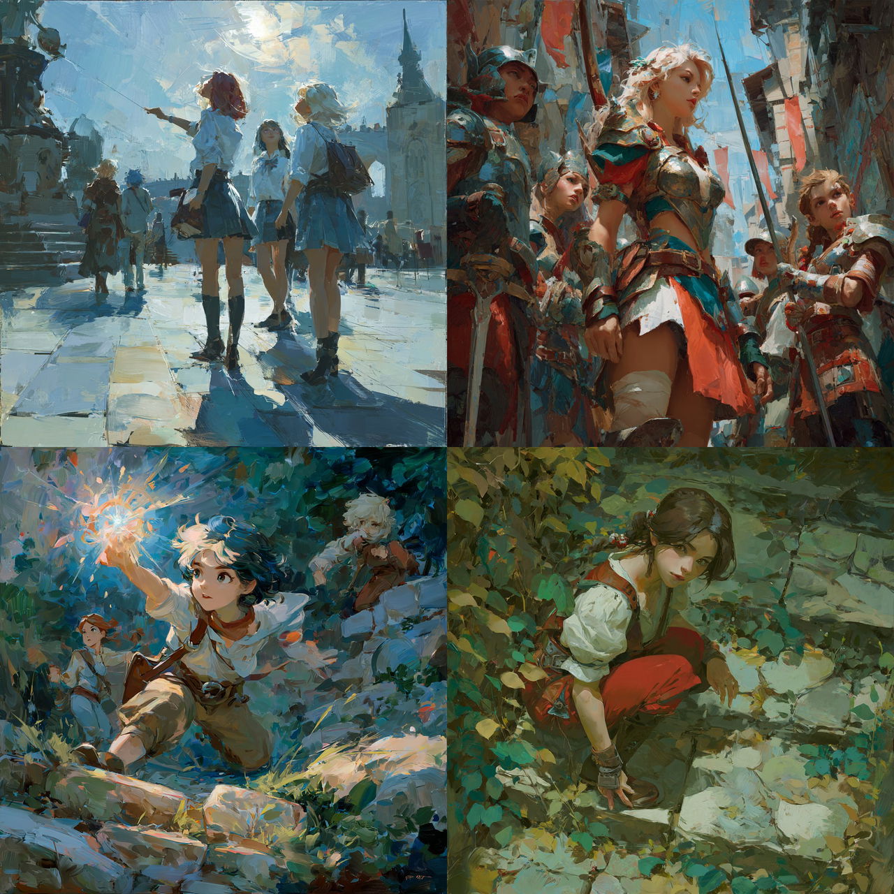 Krenz Cushart style, Midjourney V7, render 1 of 4
