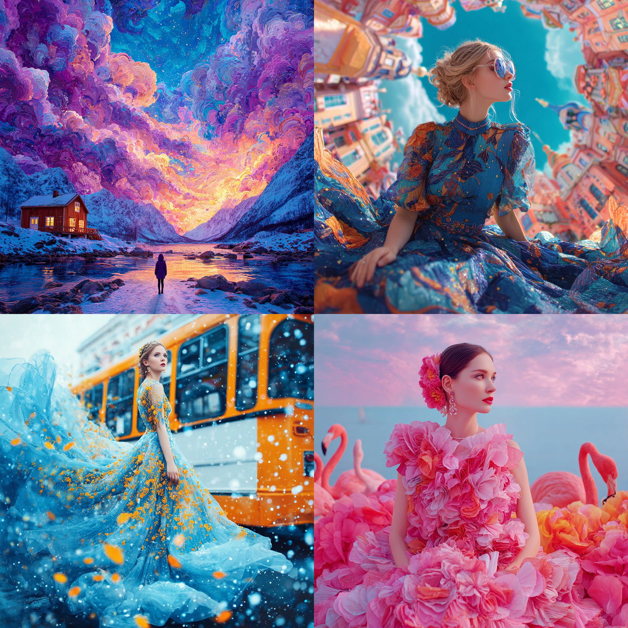 Kristina Makeeva style, Midjourney V7, render 1 of 4