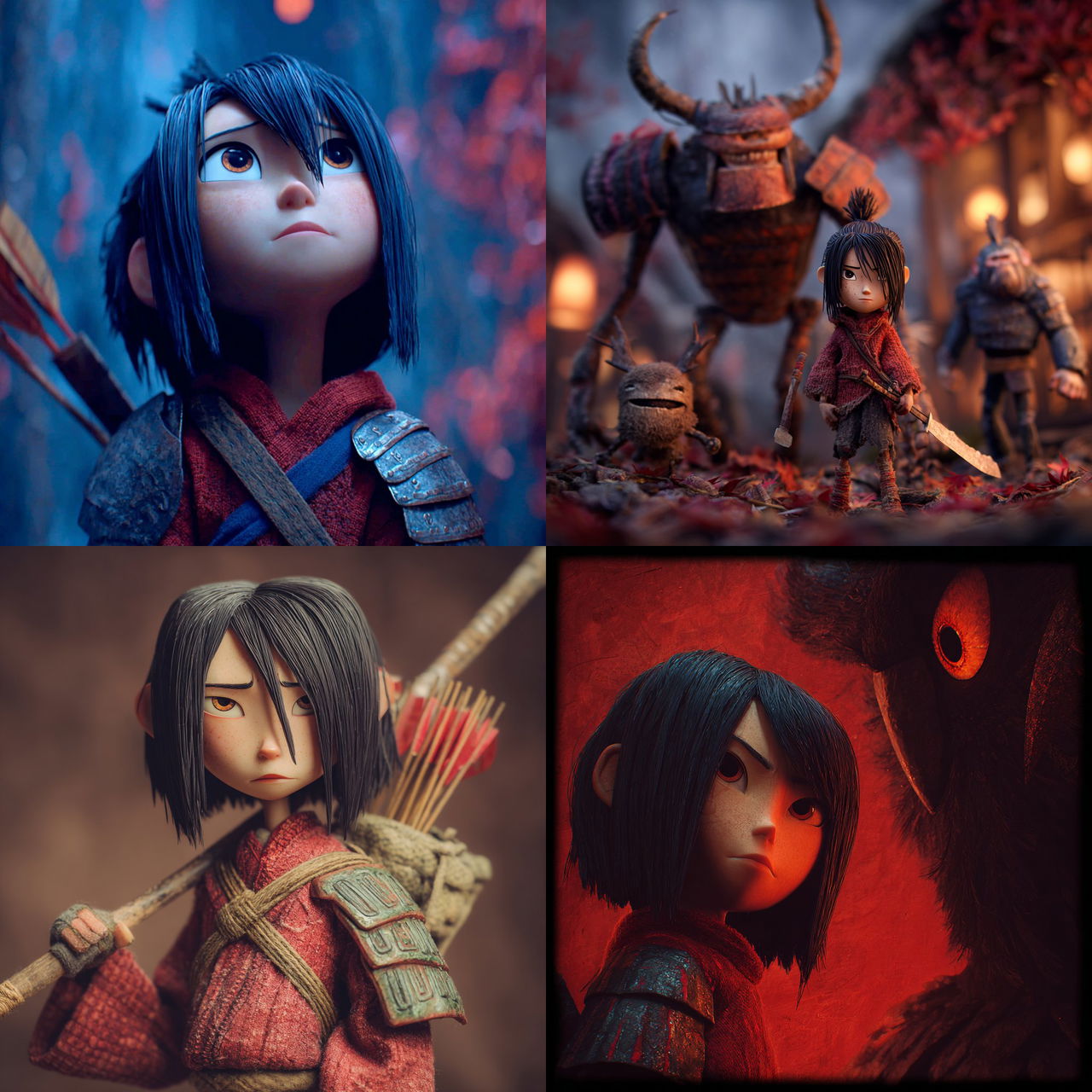 Kubo And The Two Strings style, Midjourney V7, render 1 of 4