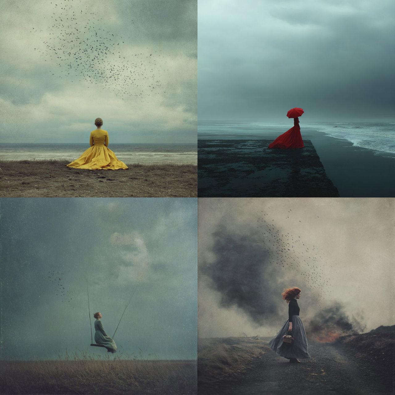 Kylli Sparre style, Midjourney V7, render 1 of 4