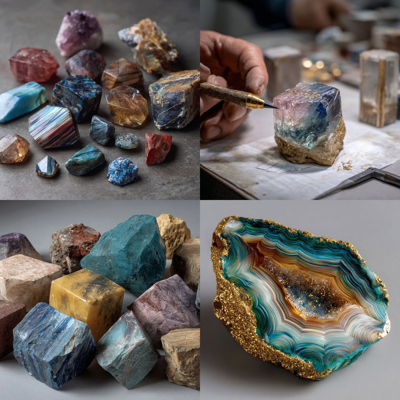 Lapidary style, Midjourney V7, render 1 of 4