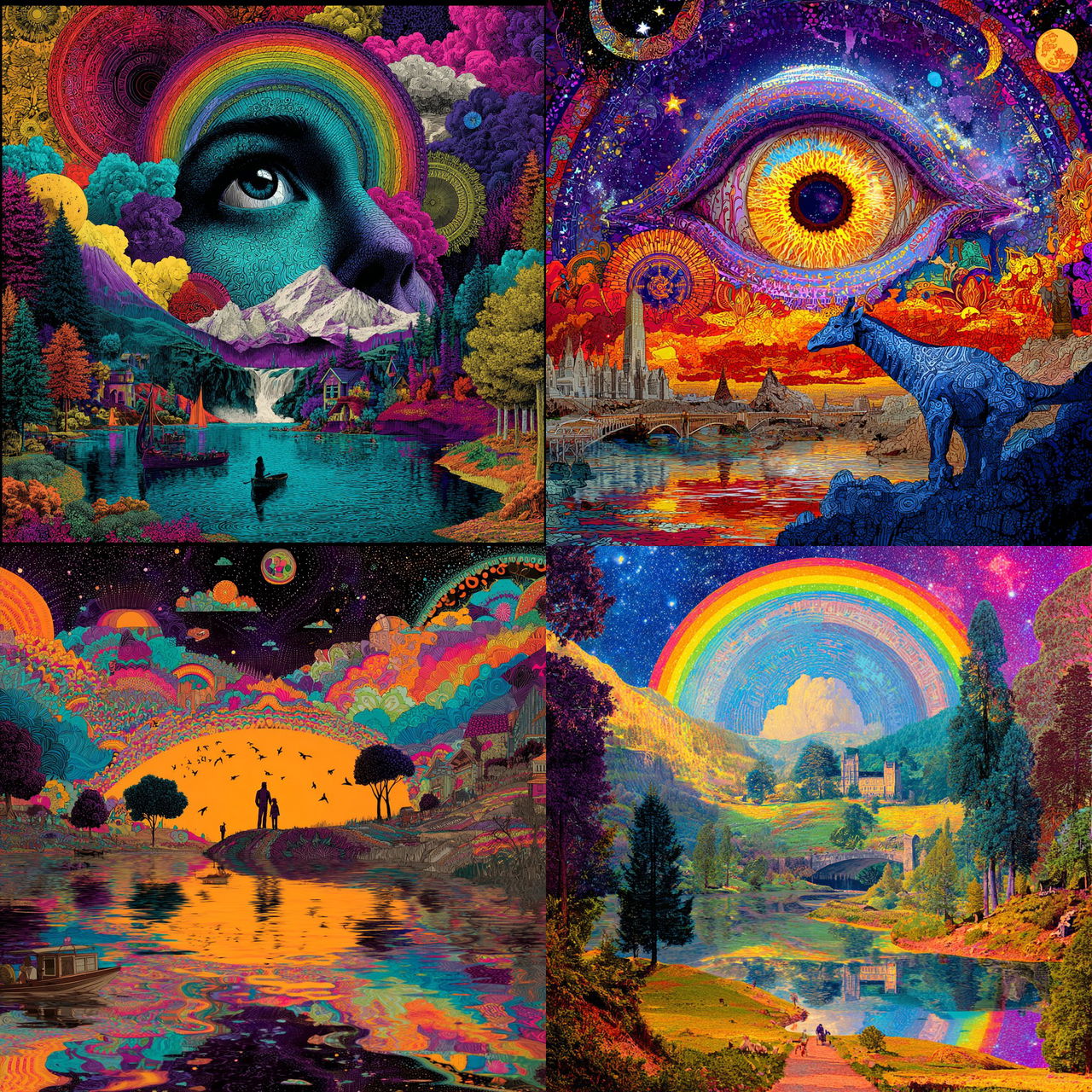 Larry Carlson style, Midjourney V7, render 1 of 4