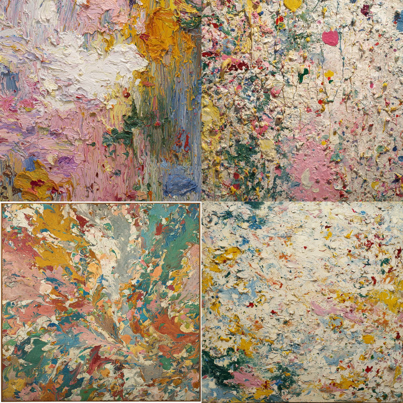Larry Poons style, Midjourney V7, render 1 of 4
