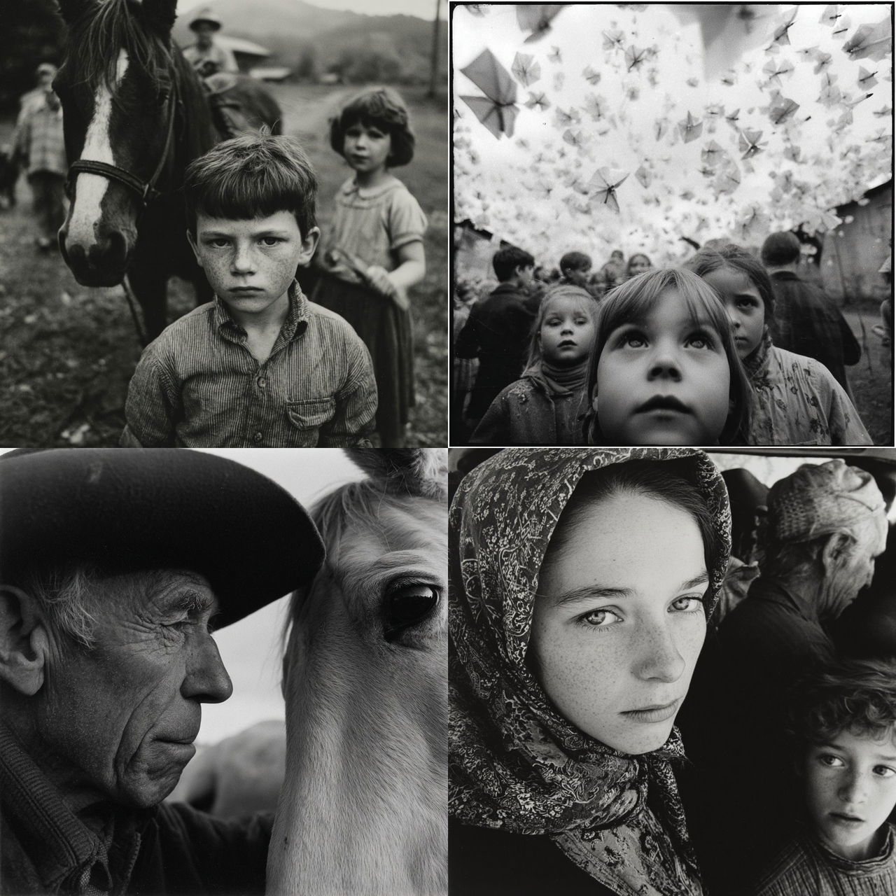 Larry Towell style, Midjourney V7, render 1 of 4