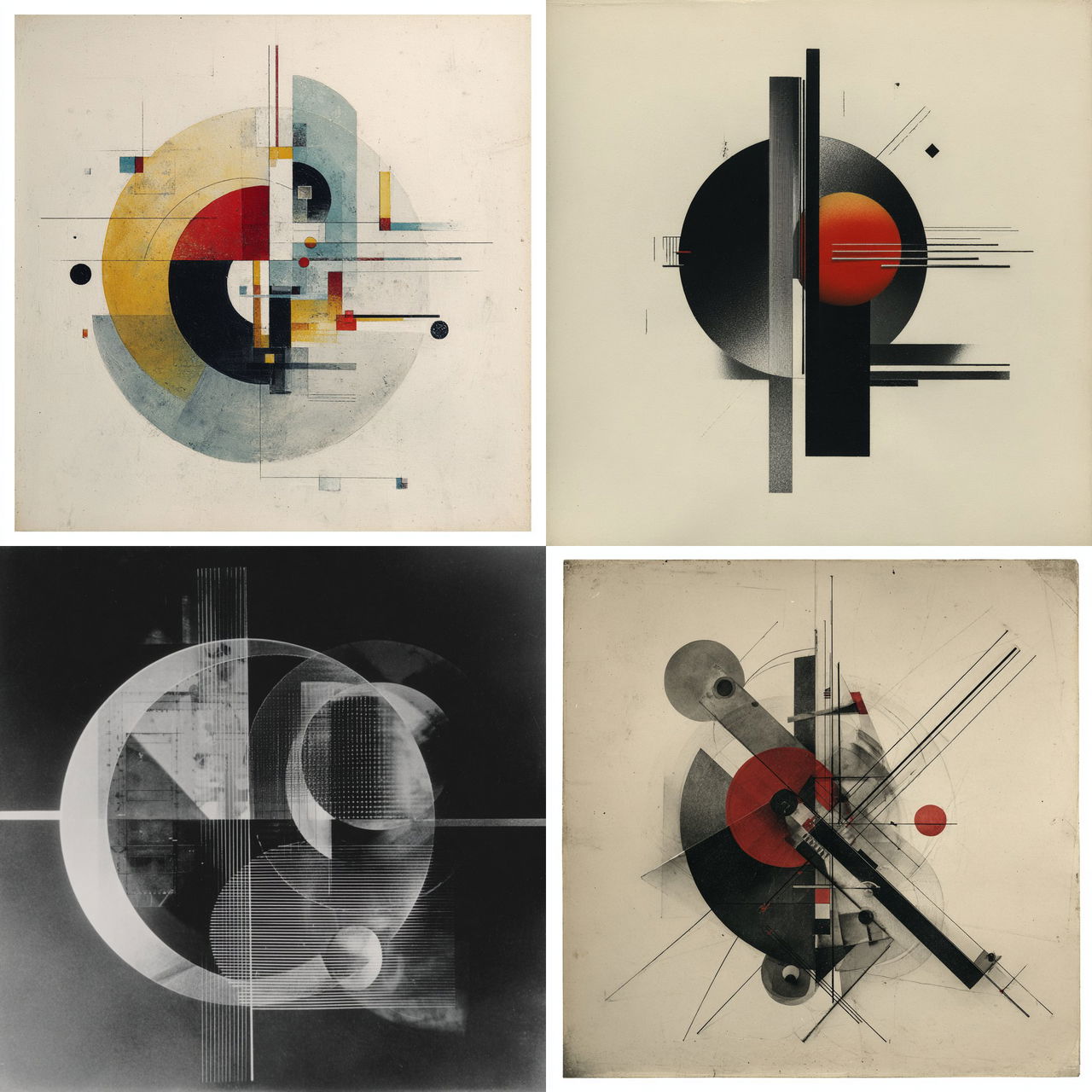 Laszlo Moholy-Nagy style, Midjourney V7, render 1 of 4