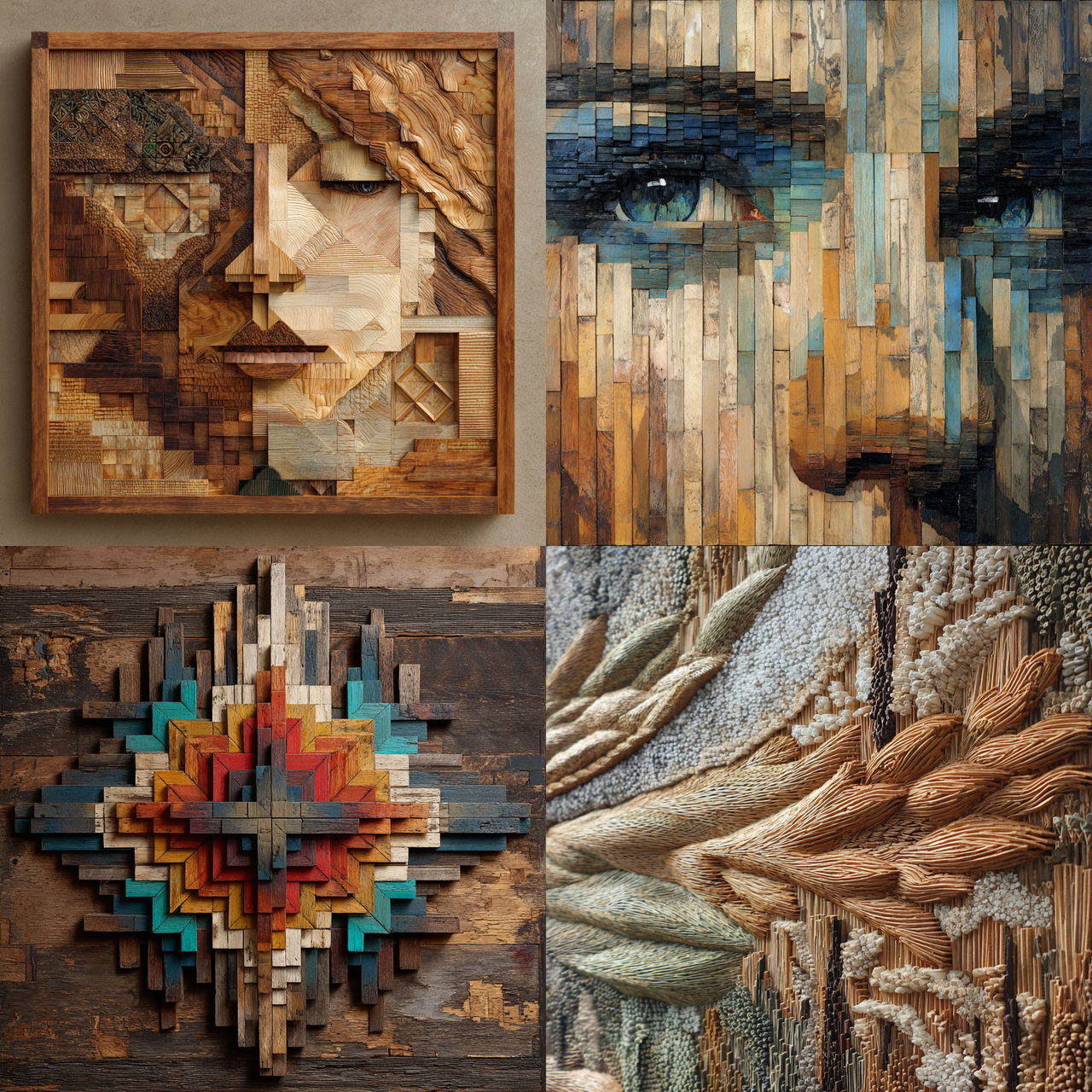 Lath art style, Midjourney V7, render 1 of 4