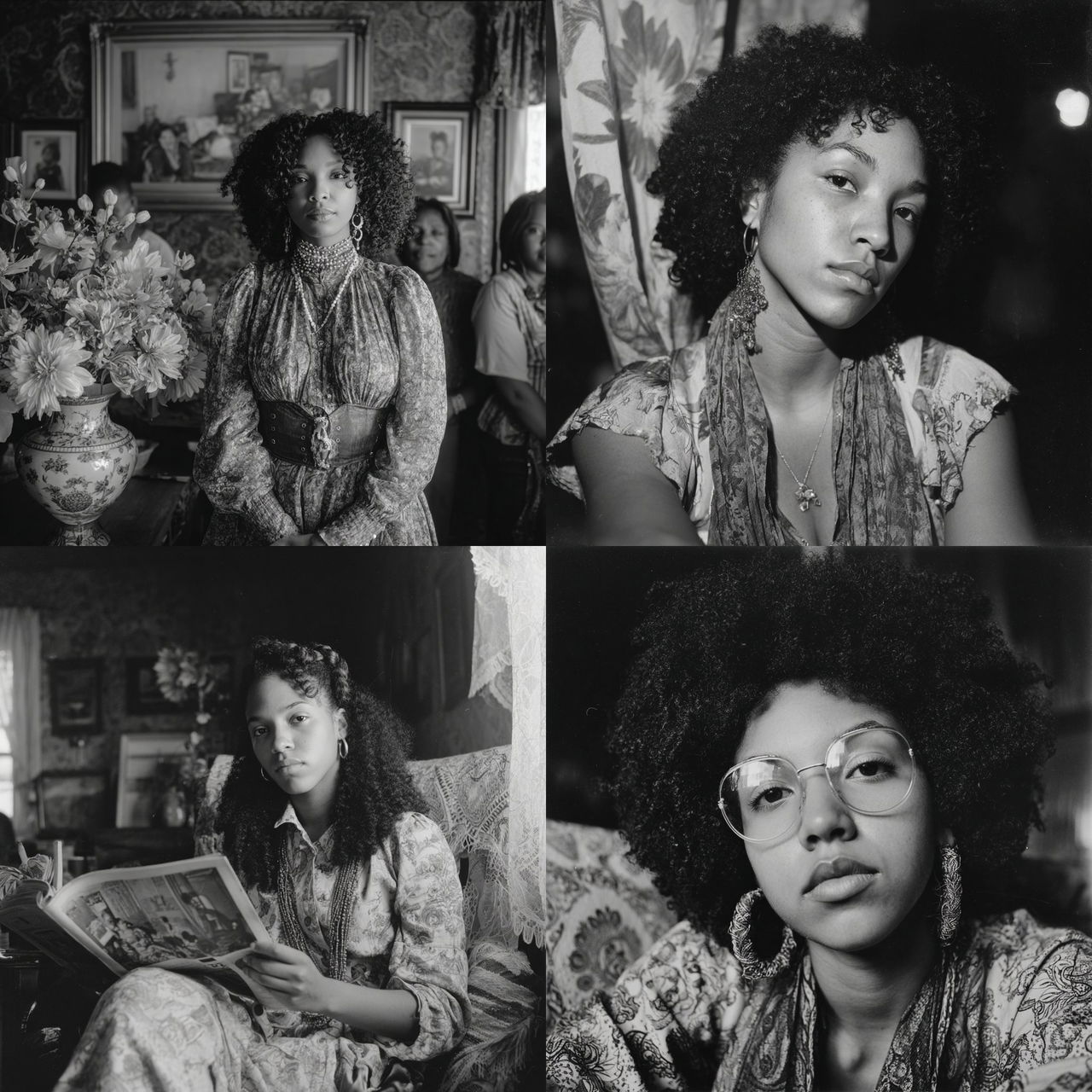 LaToya Ruby Frazier style, Midjourney V7, render 1 of 4