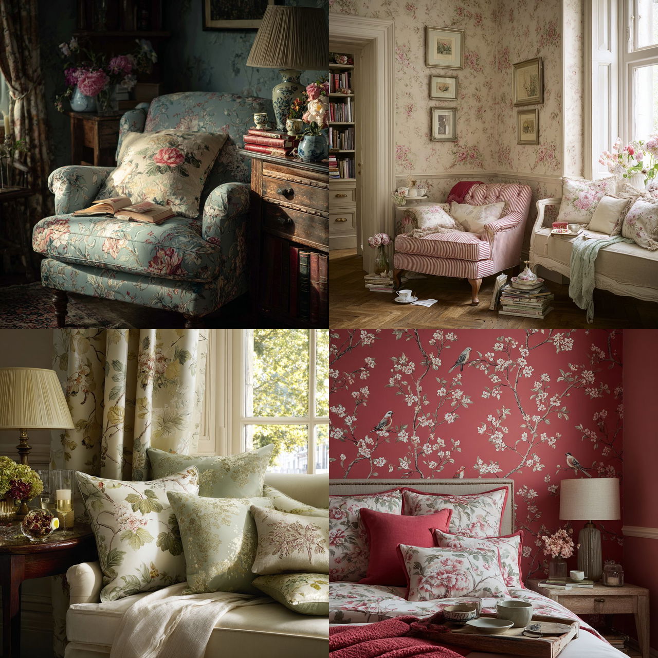 Laura Ashley style, Midjourney V7, render 1 of 4