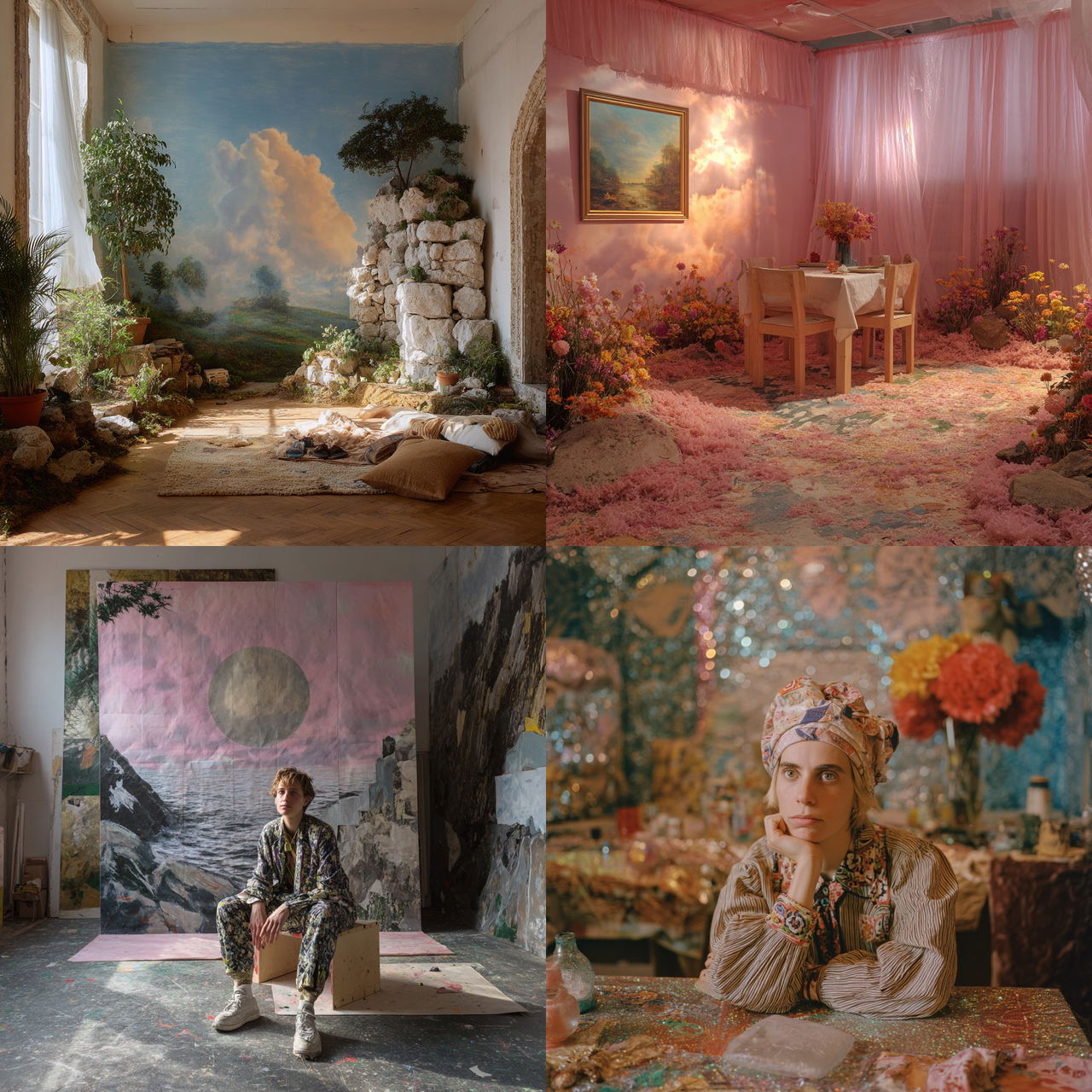 Laure Prouvost style, Midjourney V7, render 1 of 4