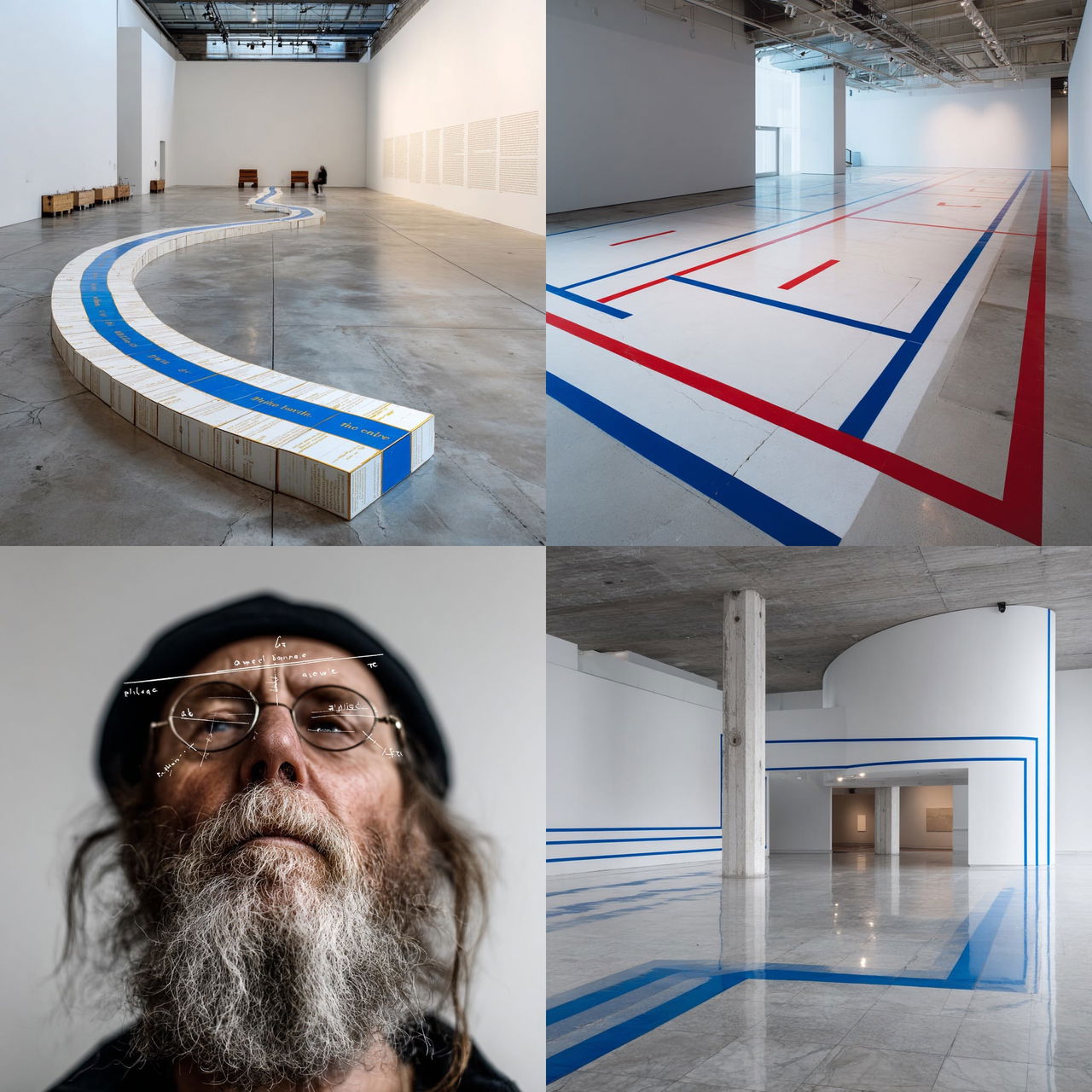 Lawrence Weiner style, Midjourney V7, render 1 of 4