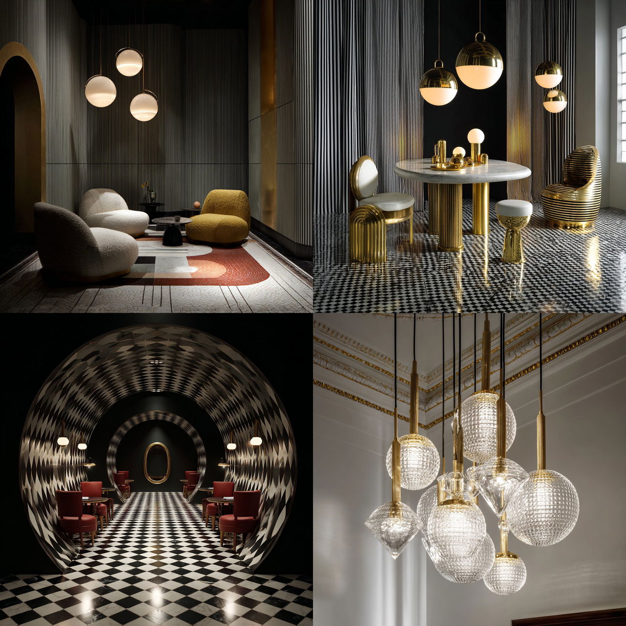 Lee Broom style, Midjourney V7, render 1 of 4
