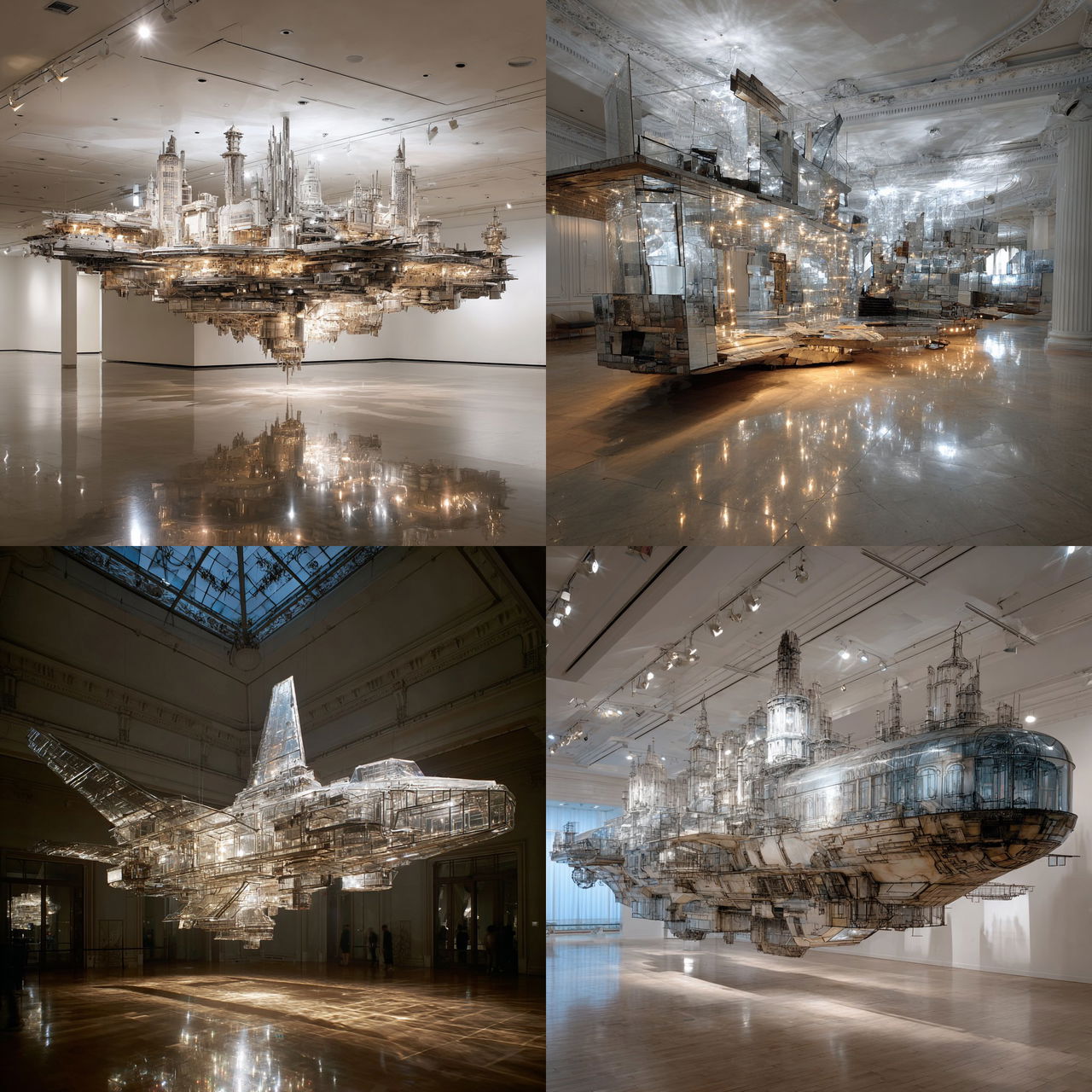 Lee Bul style, Midjourney V7, render 1 of 4