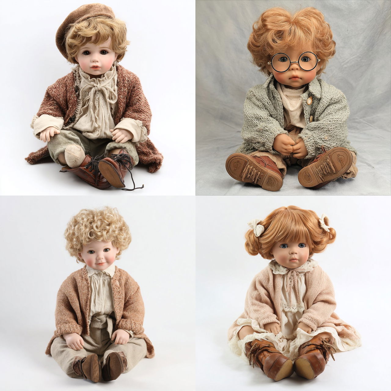 Lee Middleton doll style, Midjourney V7, render 1 of 4