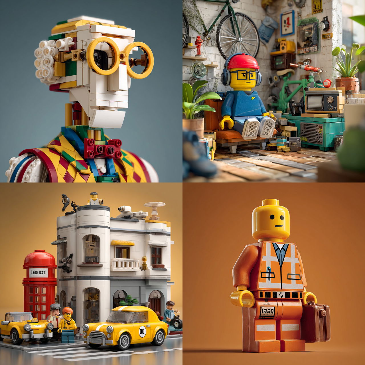 LEGO style style, Midjourney V7, render 1 of 4