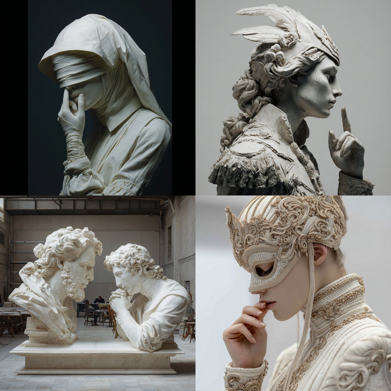 Leo Caillard style, Midjourney V7, render 1 of 4