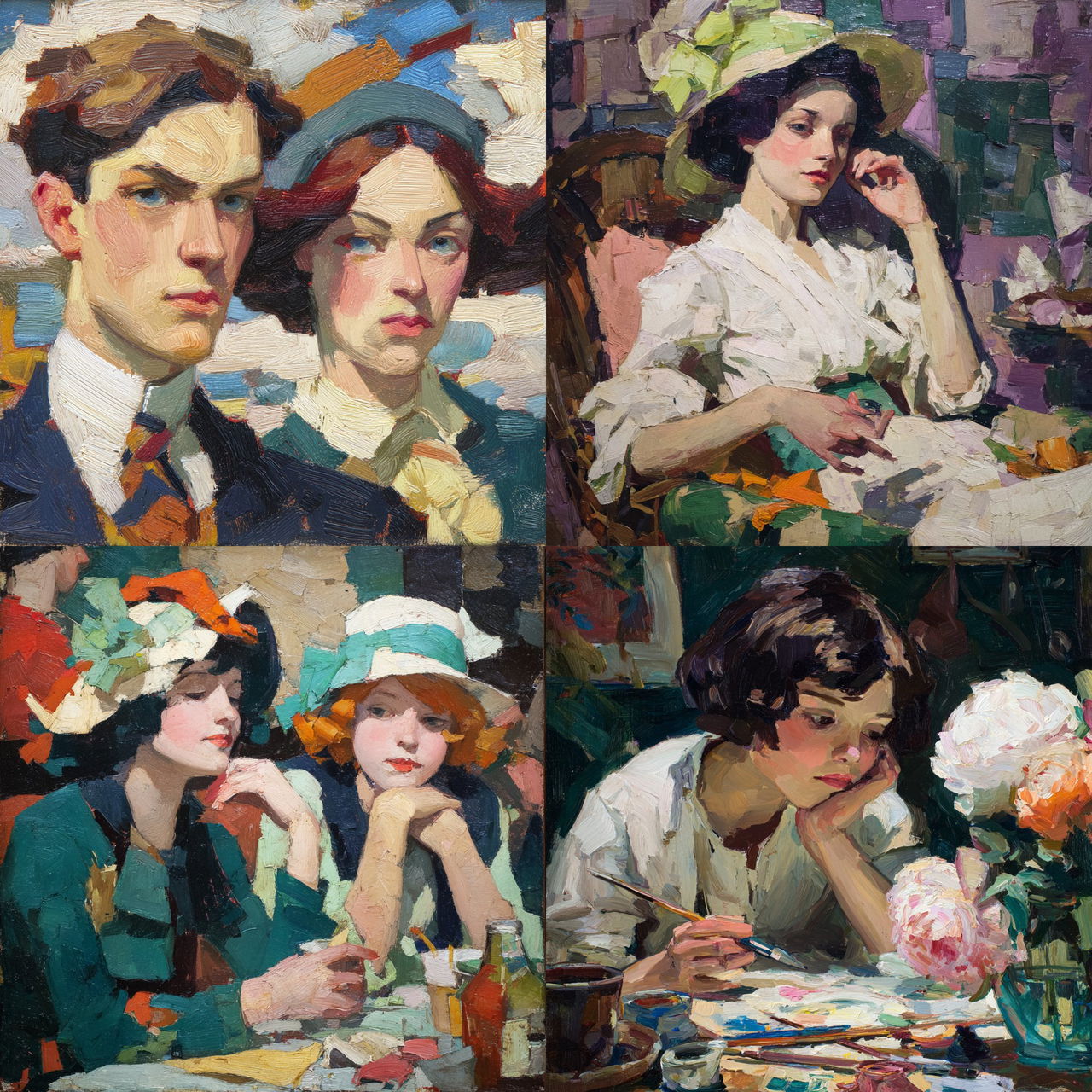 Leo Putz style, Midjourney V7, render 1 of 4