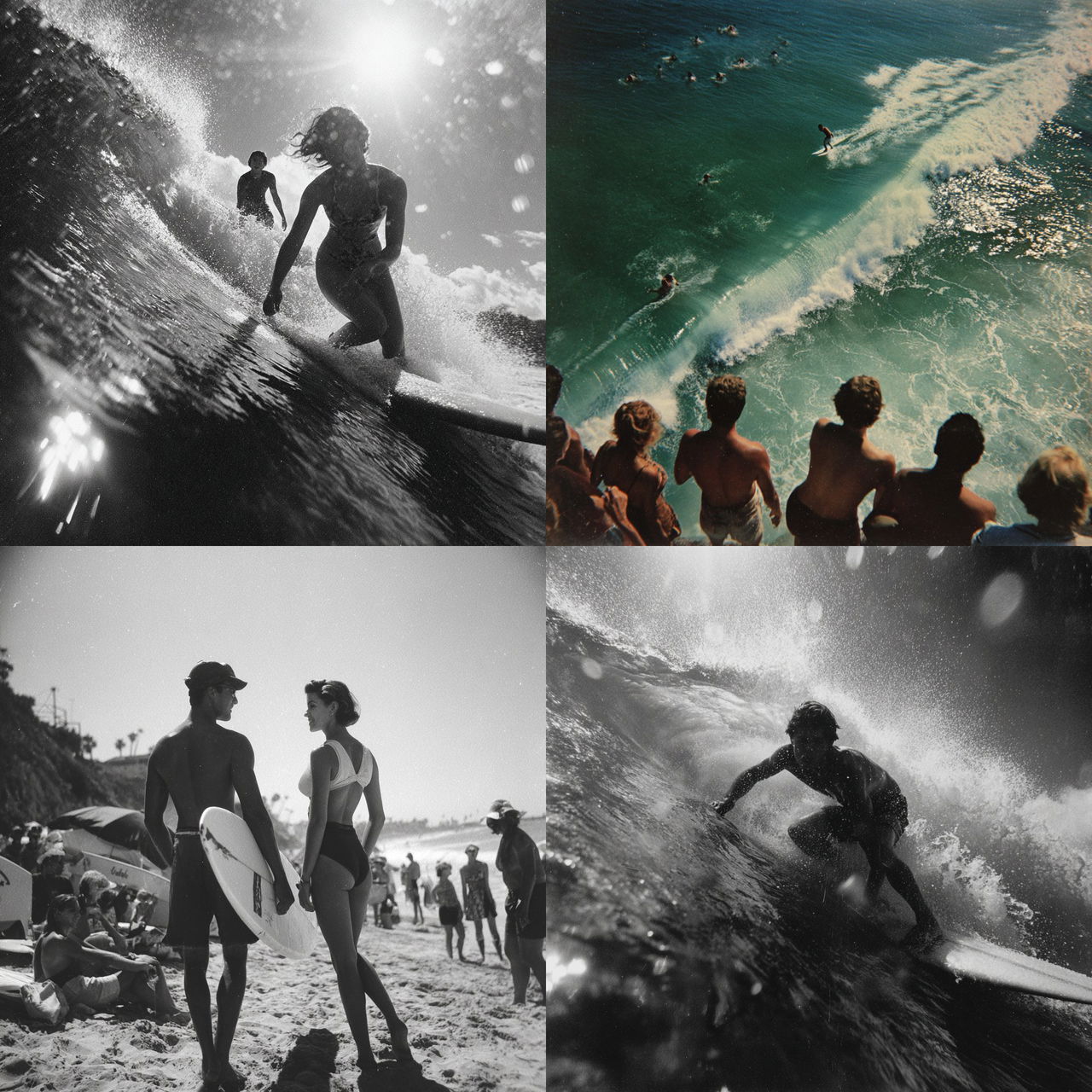 LeRoy Grannis style, Midjourney V7, render 1 of 4