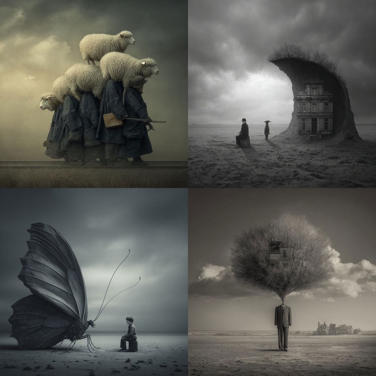 Leszek Bujnowski style, Midjourney V7, render 1 of 4